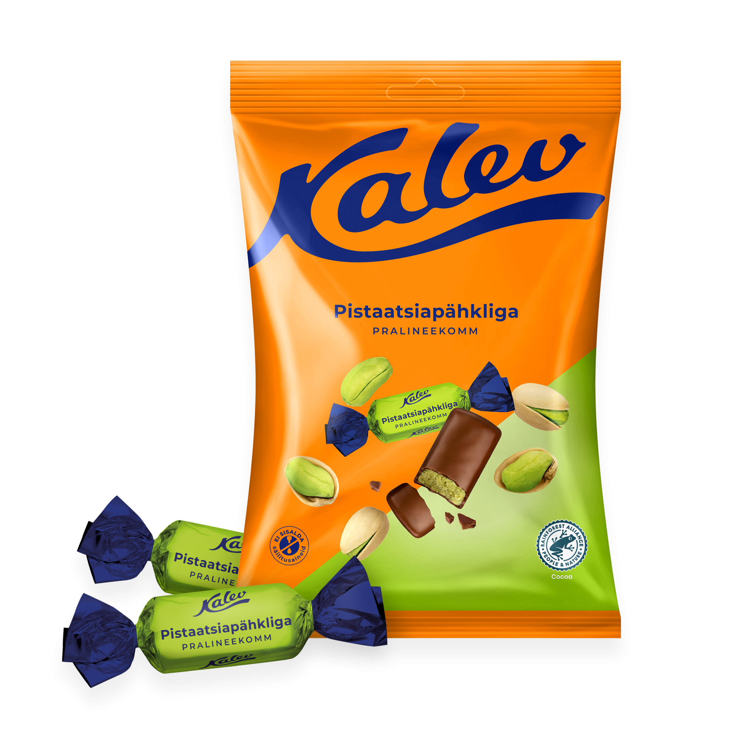 Kalev pralineekommid pistaatsiapähkliga 175g